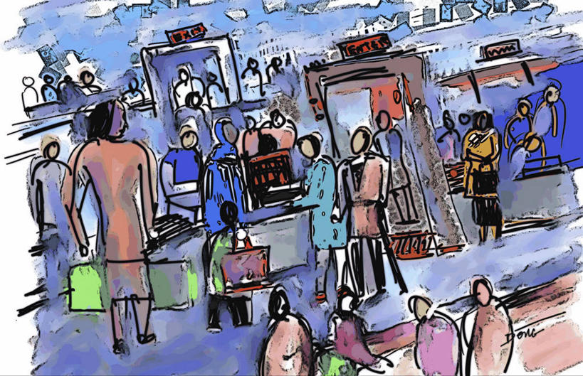 成年人,人群,机场,站,横图,插画,室内,抽象,绘画,旅途,安全,数码,科技,手提箱,阴影,艺术,网络,许多人,高光,几何,计算机图形,古典,合成,图画,文化,现代,画,蓝色,行李,工艺品,社区,品味,一群人,运输,多样,保护,美术,电脑合成图,数码合成图,控制,高雅,合成图,运送,群众,漫画,计算机制图,写实,具体,具象,美学,想法,美术工艺,团结,男人,女人,彩图,旅行,安全检查