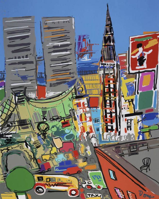 无人,竖图,插画,室外,白天,数码,科技,天际线,城市,建筑,摩天大楼,汽车,纽约,美国,阴影,网络,交通,高光,几何,计算机图形,合成,图画,画,办公大楼,运输,电脑合成图,数码合成图,合成图,漫画,计算机制图,纽约州,万里无云,写实,具体,具象,曼哈顿时代广场,阿姆斯特丹世贸中心,彩图,混沌