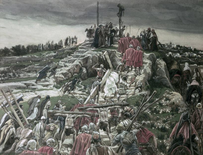 成年人,人群,横图,插画,室外,白天,绘画,数码,科技,山,阴影,艺术,网络,十字架,乌云,许多人,高光,几何,计算机图形,合成,图画,画,一群人,颜料,美术,电脑合成图,数码合成图,基督教,合成图,运送,骚扰,漫画,19世纪,写实,具体,具象,拷问,男人,女人,步行,彩图