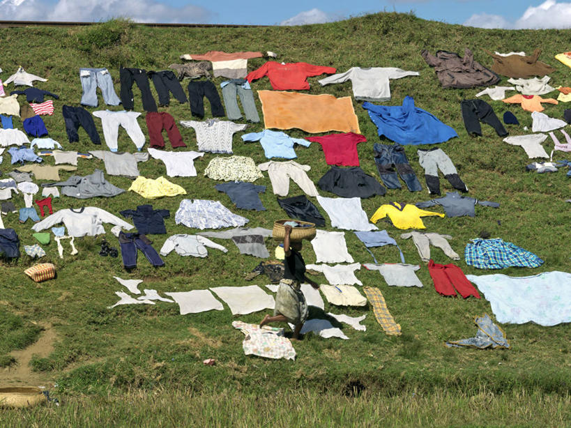 成年人,无人,横图,室外,城市,非洲,马达加斯加,篮子,首都,洗衣服,衣服,摄影,塔那那利佛,烘干,女人,洗涤,彩图