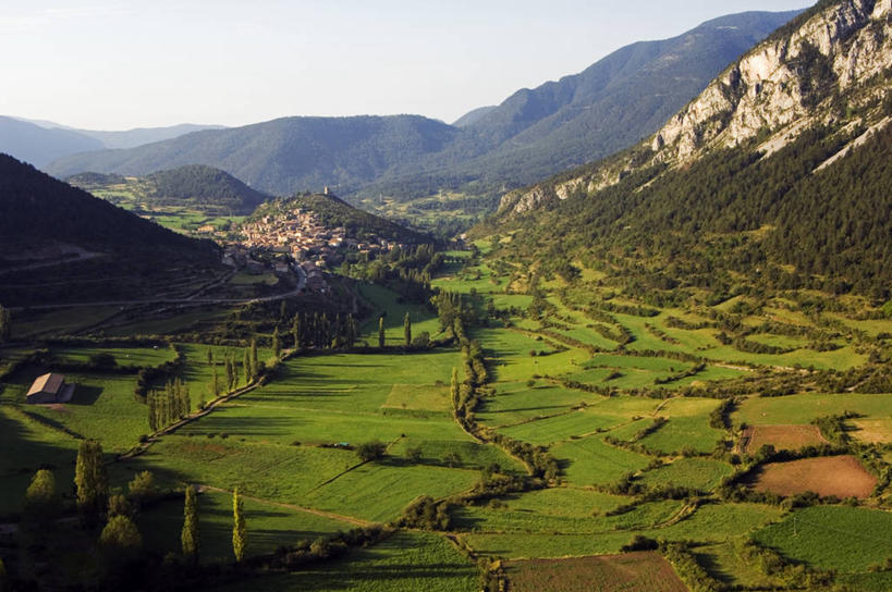 无人,横图,山,山脉,西班牙,欧洲,叉,摄影,加泰隆尼亚,彩图,小木屋,小屋