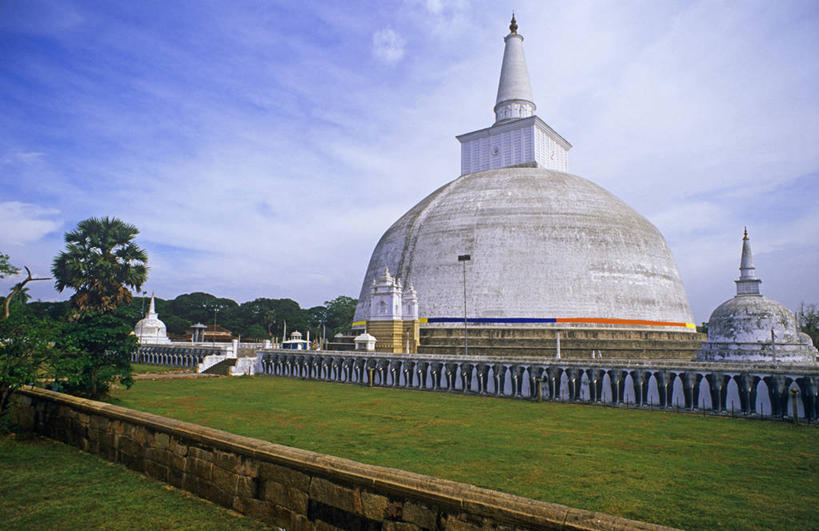 无人,横图,建筑,斯里兰卡,亚洲,佛塔,古代,摄影,宗教,佛教,圆顶建筑,印度次大陆,阿努拉达普拉,彩图,旅行