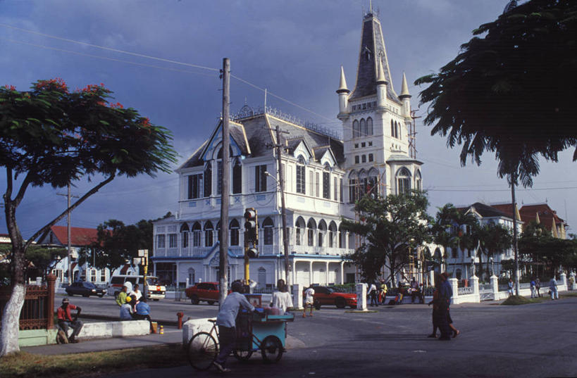 无人,竖图,室外,彩虹,瀑布,水,雾,日光,圭亚那,反射,地形,悬崖,风景,南美,摄影,国家公园,沙岩,彩图