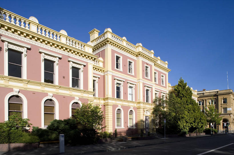 无人,横图,彩色,室外,建筑,澳大利亚,宏伟,粉色,个性,摄影,五颜六色,色彩斑斓,塔斯马尼亚,五彩缤纷,五彩斑斓,五光十色,朗塞斯顿,彩图,传统文化