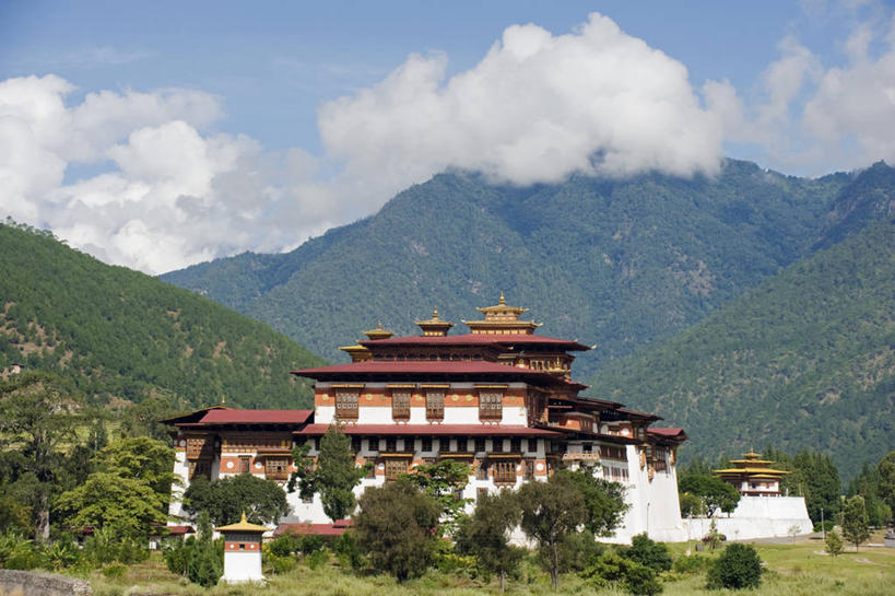 无人,横图,室外,白天,旅游,建筑,不丹,亚洲,地形,风景,摄影,要塞,彩图,旅行,传统文化