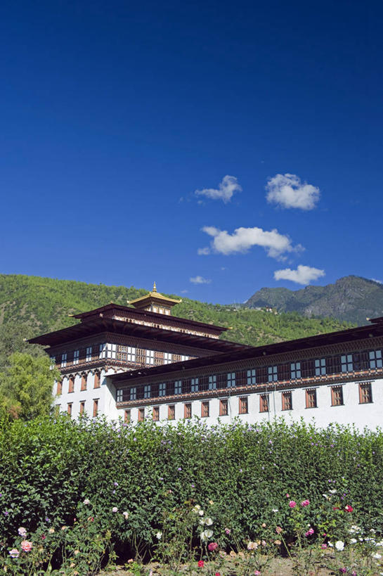 竖图,室外,白天,旅游,建筑,不丹,亚洲,首都,摄影,宗教,佛教,要塞,群众,廷布,彩图,旅行,传统文化
