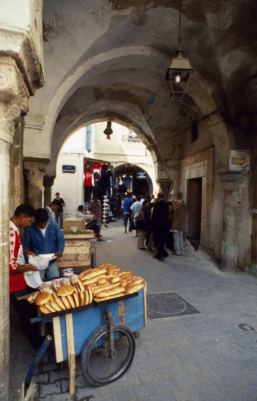 面包,竖图,街道,非洲,突尼斯,小贩,推车,拱门,市场,首都,货摊,摄影,北非,阿非利加洲,突尼斯共和国,突尼斯市,快餐车,彩图,突尼斯省,巷