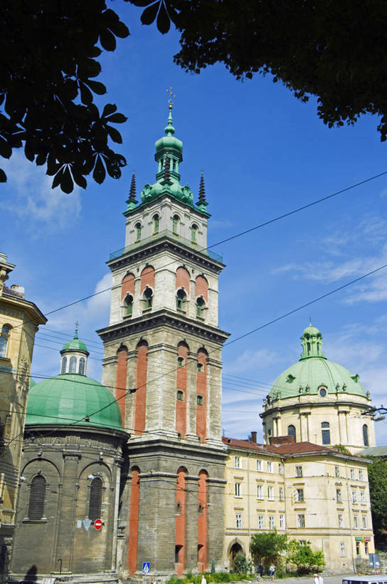 无人,横图,建筑,乌克兰,雕像,古城,历史,摄影,纪念,留念,修道院,怀念,巴洛克风格,东欧,多米尼加共和国,彩图,联合国教科文组织