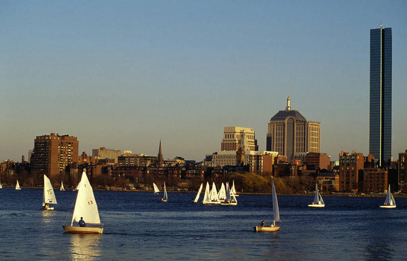 无人,横图,度假,河流,美景,天际线,城市风光,城市,船,美国,景观,游艇,娱乐,享受,休闲,帆,景色,放松,摄影,航海,手艺,波士顿,马萨诸塞,查尔斯河,彩图
