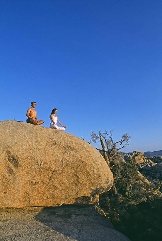 成年人,公园,坐,横图,室外,锻炼,美国,佛,蓝色,天空,健康,思考,瑜珈,摄影,冥想,北美,北美洲,国家公园,加利福尼亚,肖像,吸气,美洲,呼气,加州,加利福尼亚州,金州,黄金州,莲花坐式,北亚美利加洲,亚美利加洲,约书亚树国家公园,灵性,男人,女人,岩石,盘着腿坐,彩图,美利坚合众国