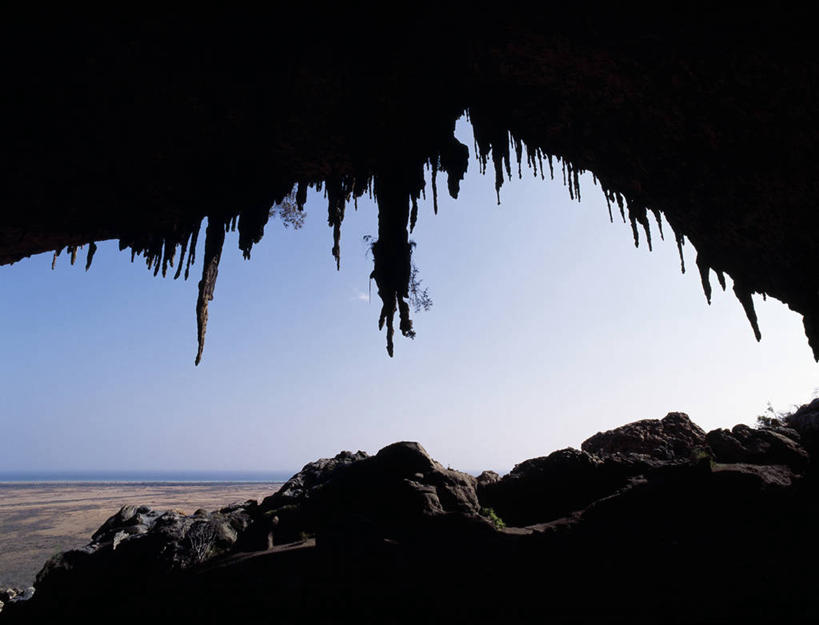 无人,横图,也门,地形,摄影,洞穴,印度洋,钟乳石,石灰石,海滩,群岛,岩石,彩图