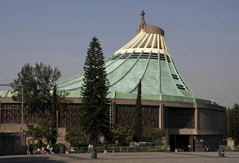 成年人,无人,教堂,横图,墨西哥,节日,首都,文化,现代,祈祷,健康,许愿,摄影,宗教,信仰,纪念,祈求,基督教,拉丁美洲,天主教,朝圣节,墨西哥城,教皇,平安,女人,彩图,大教堂