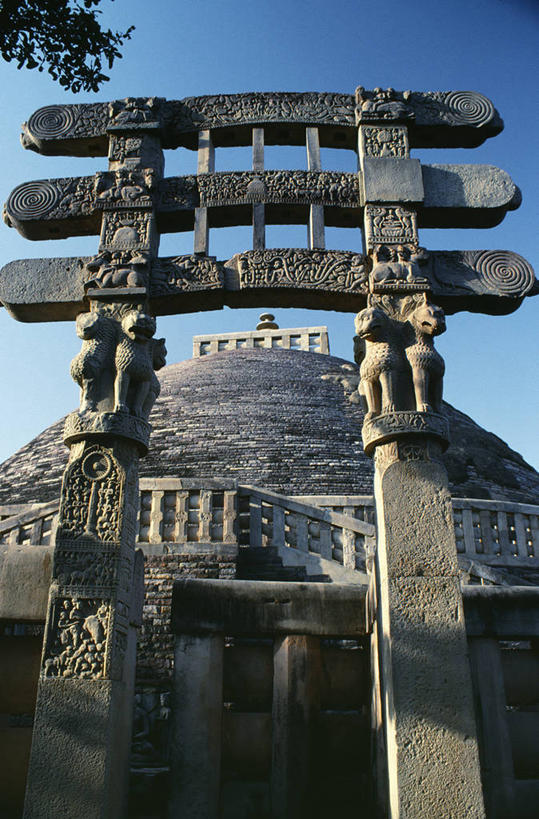 无人,竖图,建筑,雕塑,印度,亚洲,艺术,装饰,大门,拱门,艺术品,佛,摄影,宗教,佛教,复杂,手艺,美术工艺,设计,彩图,桑奇大塔