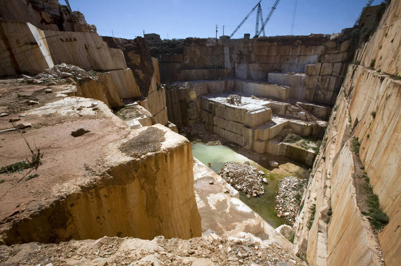 无人,竖图,采矿业,葡萄牙,欧洲,大理石,白色,金融,工业,摄影,矿产,货运,矿物,采石场,阿连特茹,岩石,彩图