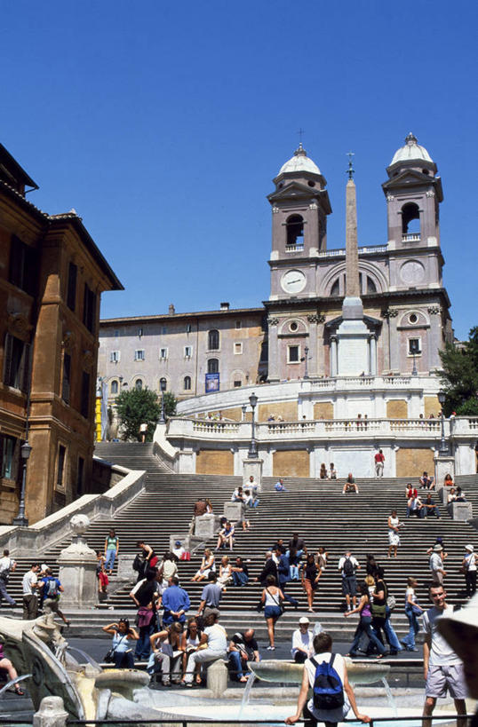 竖图,旅游,度假,城市,日光,意大利,欧洲,行人,游客,游人,首都,热,历史,路人,旅客,地标建筑,夏天,摄影,意大利文化,过客,西班牙阶梯,彩图