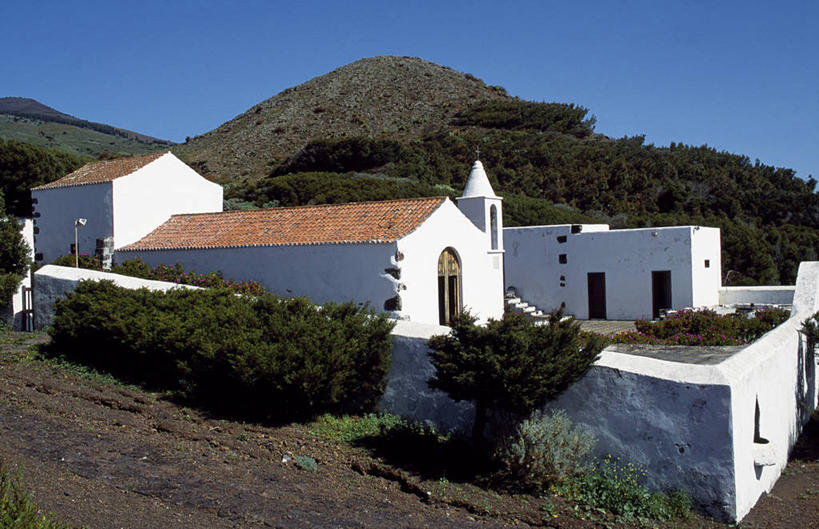 无人,教堂,横图,山,建筑,西班牙,欧洲,墙,摄影,宗教,宗教建筑,加那利群岛,耶罗岛,大西洋群岛,彩图