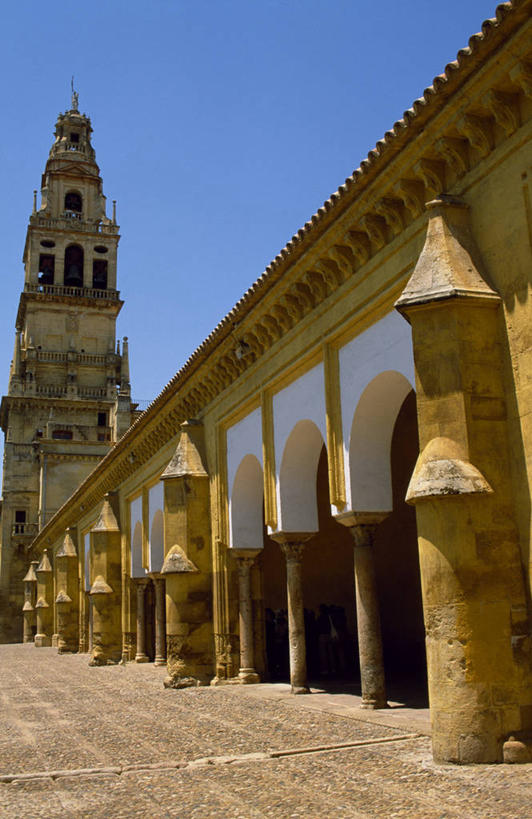 无人,竖图,建筑,西班牙,欧洲,柱子,拱门,钟楼,塔,摄影,清真寺,安达路西亚,大清真寺,科尔多瓦清真寺,彩图