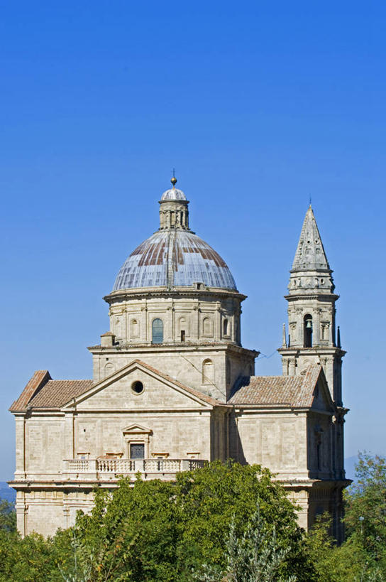 无人,教堂,竖图,室外,美景,山,建筑,意大利,欧洲,景观,浪漫,文艺复兴,树,自然,景色,摄影,宗教,圆顶建筑,自然风光,托斯卡纳区,蒙达普西安诺,彩图