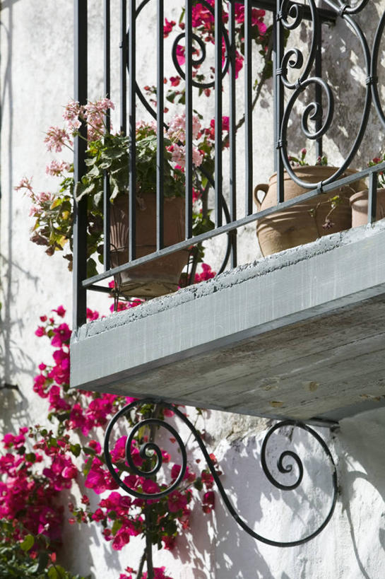 无人,竖图,阳台,希腊,岛,摄影,西欧,地中海文化,南欧,希腊文化,克里特岛,干尼亚,彩图