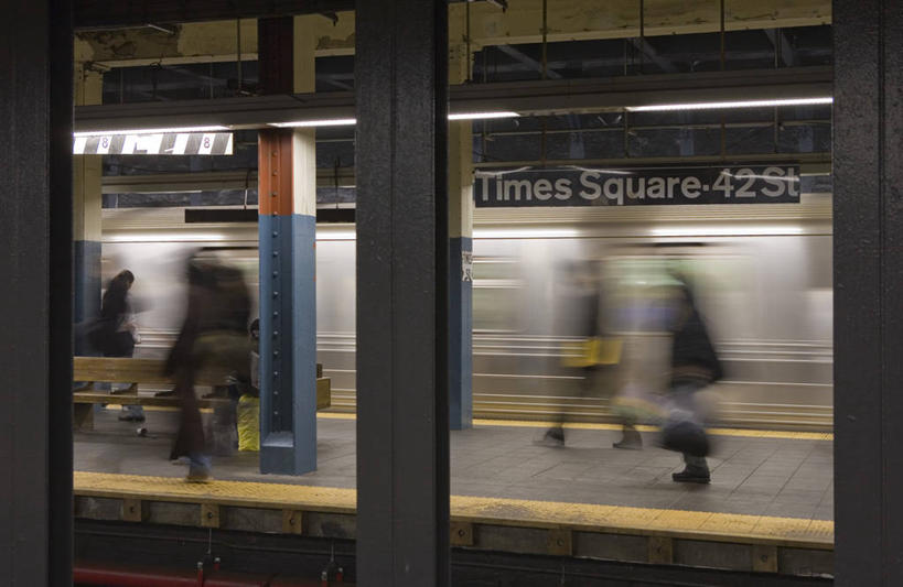 横图,城市,火车,纽约,美国,地铁站,曼哈顿,公共交通,摄影,北美,曼哈顿时代广场,美国人,彩图
