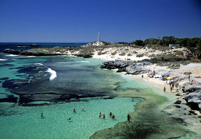 横图,室外,澳大利亚,摄影,澳大拉西亚,海滩,彩图,旅行,罗特内斯特岛