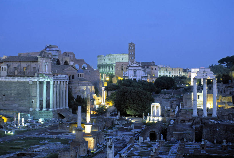 无人,横图,意大利,欧洲,首都,摄影,意大利文化,古罗马广场,彩图