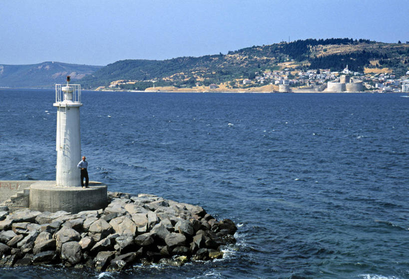 无人,横图,道路,欧洲,土耳其,亚洲,信息,灯塔,交通,方向,摄影,引导,指引,西亚,航标,彩图,旅行,加利波利半岛,导航,土耳其共和国