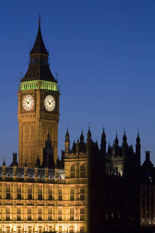 无人,竖图,夜晚,城市,英国,欧洲,首都,英格兰,钟塔,黄昏,摄影,西欧,北欧,威斯敏斯特市,英国文化,彩图