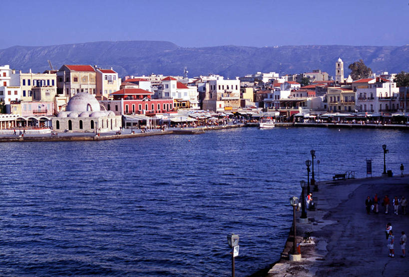 无人,横图,室外,城市,希腊,欧洲,古城,摄影,地中海文化,克里特岛,干尼亚,彩图,旅行,海港