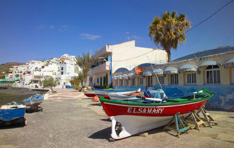 无人,横图,船,西班牙,欧洲,岛,摄影,富埃特文图拉岛,大西洋群岛,彩图,钓鱼,旅行