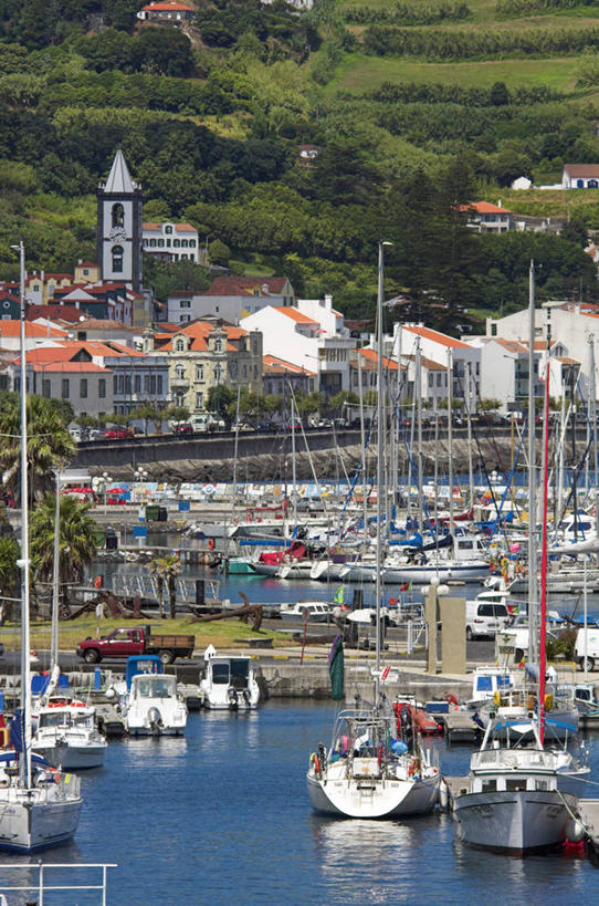 无人,竖图,葡萄牙,欧洲,岛,城镇,大西洋,摄影,西欧,亚速群岛,大西洋群岛,法亚尔岛,彩图,海港