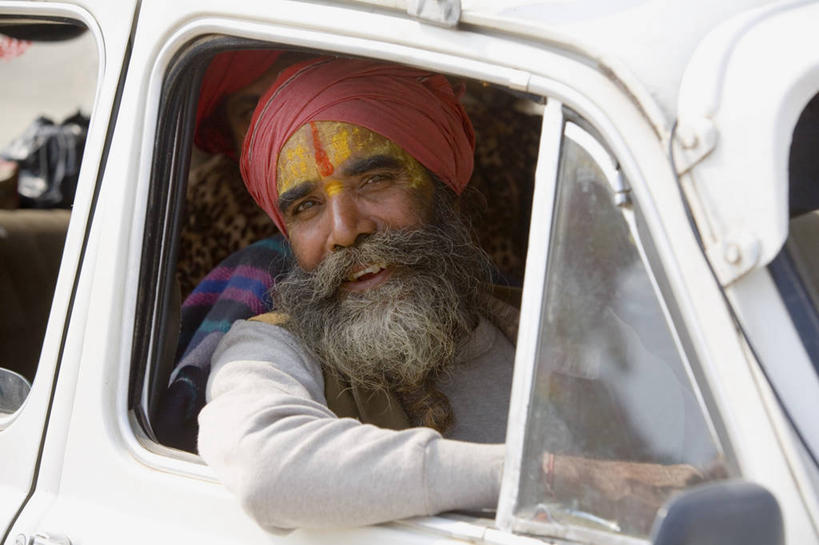 一个人,横图,印度,亚洲,摄影,北方邦,印度次大陆,彩图,阿拉哈巴德