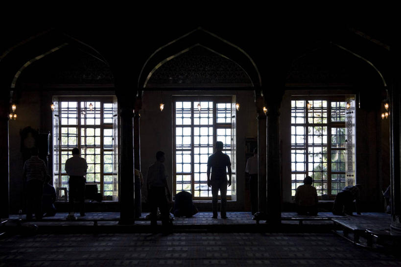 横图,室内,窗户,城市,建筑,欧洲,亚洲,祈祷,摄影,宗教,伊斯兰教,清真寺,剪影,伊斯坦布尔,蓝色清真寺,彩图