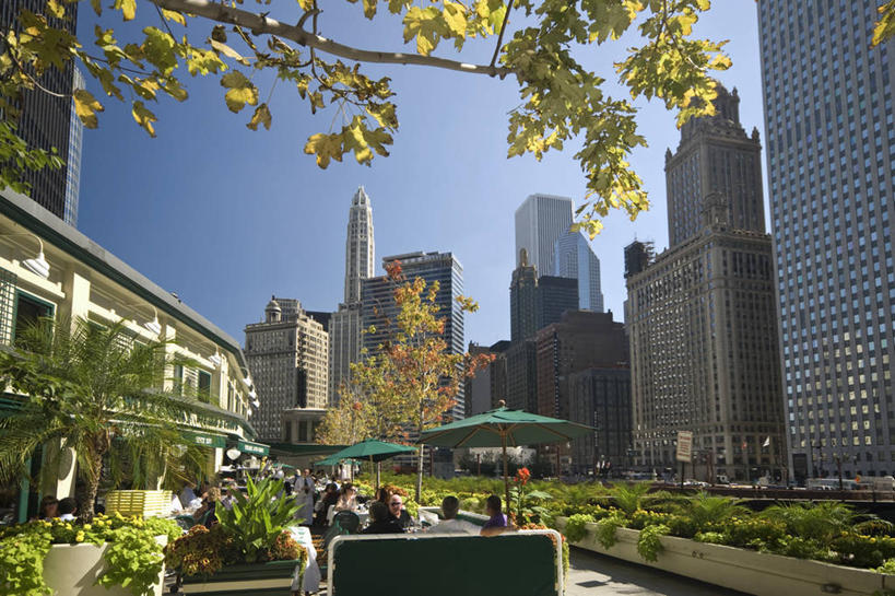 无人,横图,室外,城市,摩天大楼,美国,摄影,北美,北美洲,美洲,市区,伊利诺斯州,芝加哥市,北亚美利加洲,亚美利加洲,芝加哥河,美国人,彩图,咖啡馆,美利坚合众国