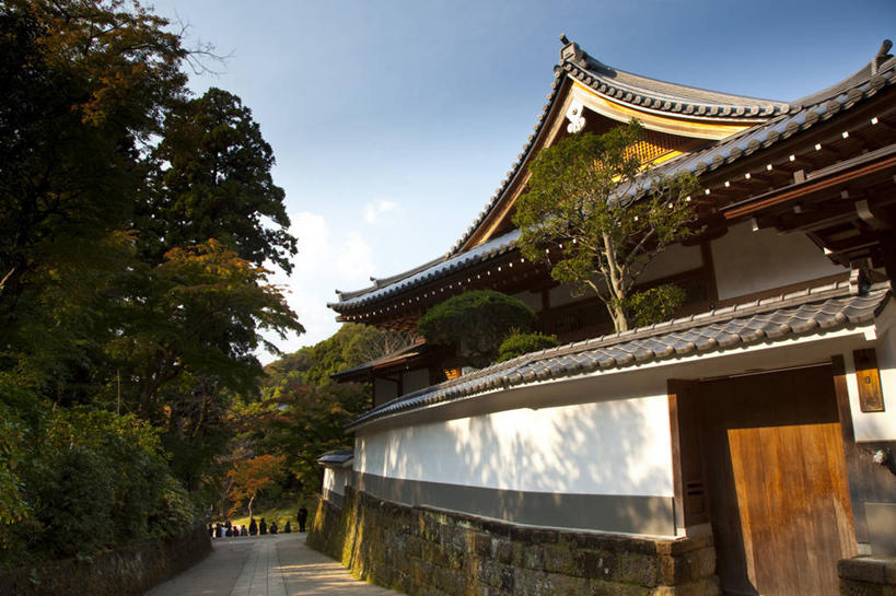 横图,室外,白天,建筑,东京,日本,屋顶,首都,树,摄影,镰仓,万里无云,彩图,旅行