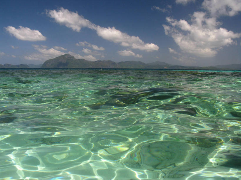 无人,横图,室外,白天,海洋,山,菲律宾,反射,云,风景,天空,自然,摄影,宁静,巴拉望,海滩,彩图