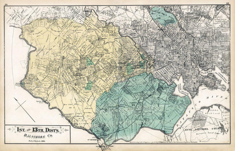 无人,横图,地图,城镇,历史,古董,马里兰,彩图,多义词