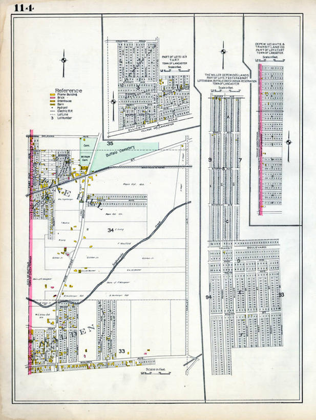 无人,竖图,地图,城镇,历史,古董,纽约州,彩图,瓦尔登