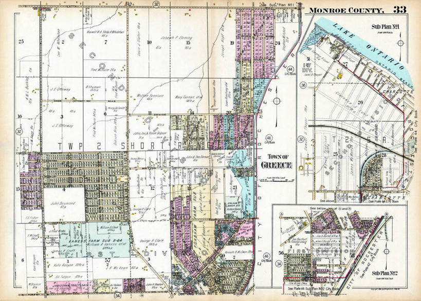 无人,横图,地图,希腊,城镇,历史,古董,纽约州,彩图