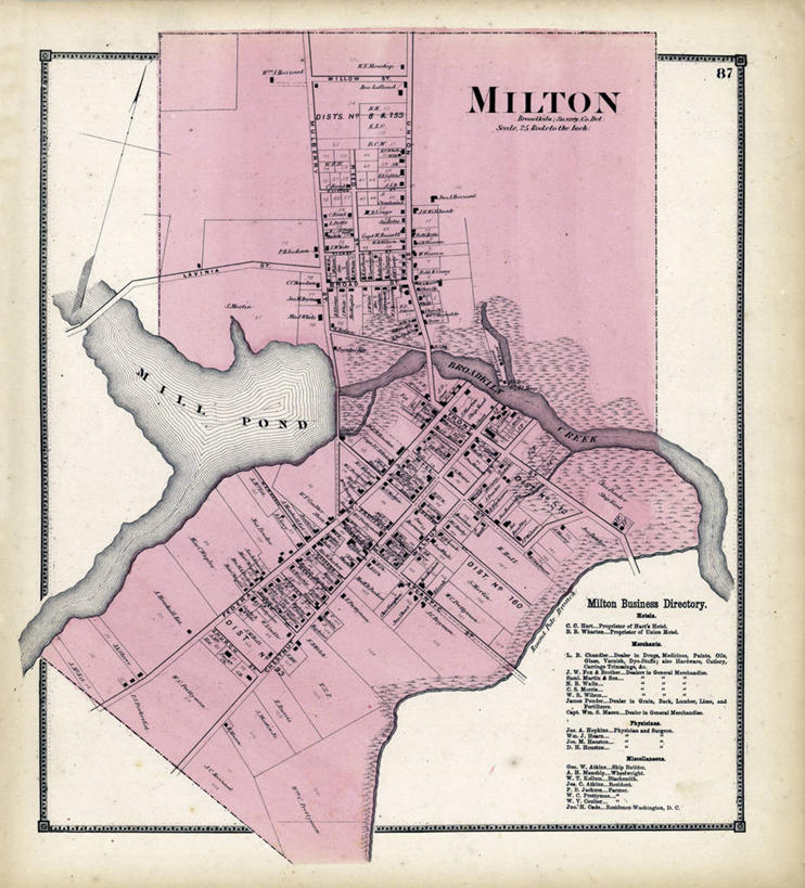 无人,竖图,地图,城镇,历史,古董,特拉华,彩图