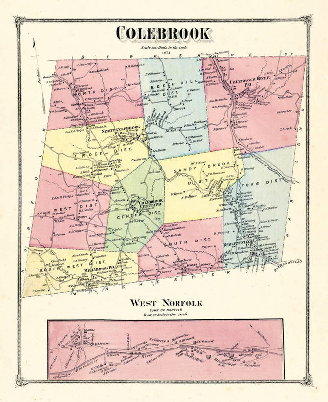 无人,竖图,地图,历史,古董,康涅狄格州,彩图