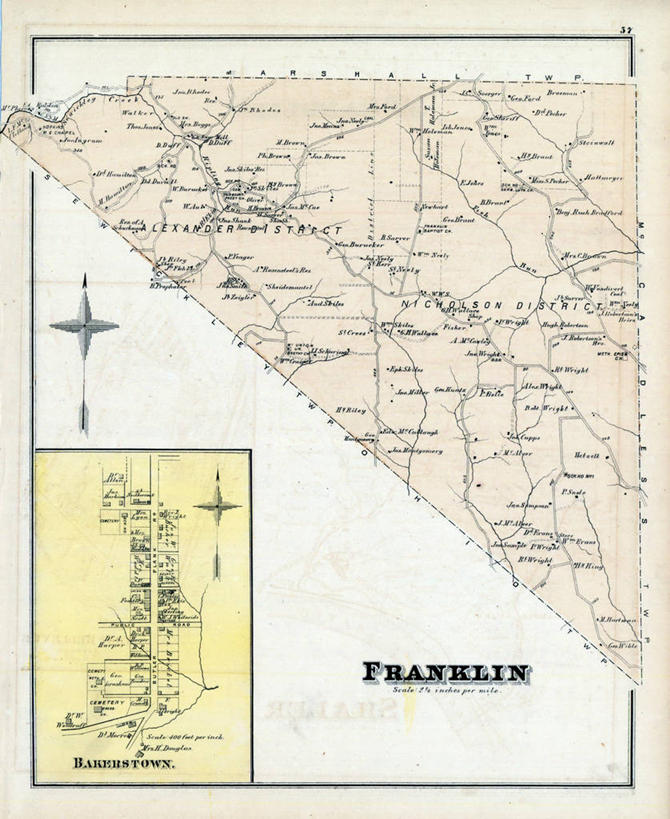 无人,竖图,地图,历史,古董,宾夕法尼亚,彩图,多义词