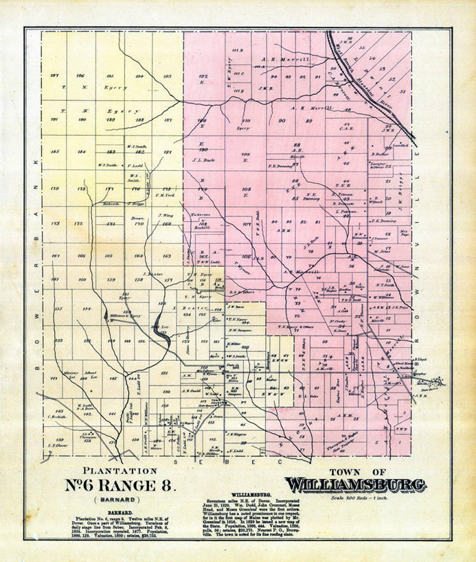 无人,竖图,地图,历史,古董,种植园,缅因州,彩图