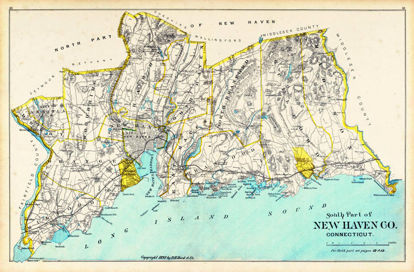 无人,横图,地图,历史,古董,康涅狄格州,新港,彩图