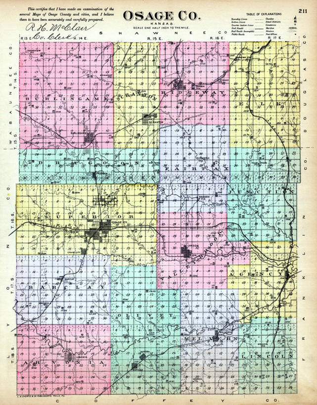 无人,竖图,地图,历史,古董,堪萨斯,彩图
