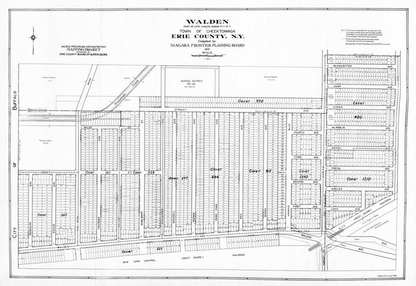无人,横图,地图,城镇,历史,古董,纽约州,彩图,瓦尔登