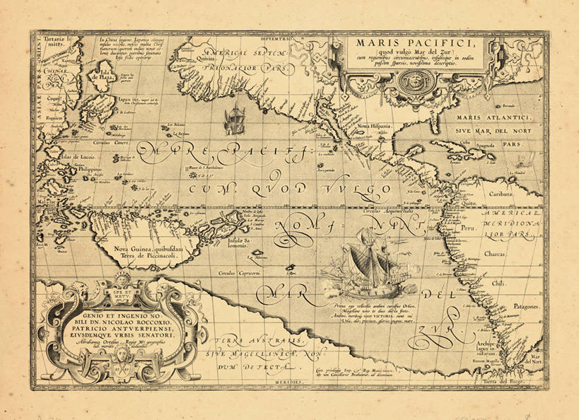 无人,横图,地图,历史,古董,北美,大洋洲,彩图