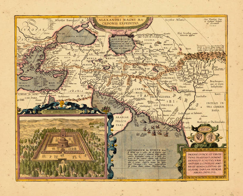 无人,横图,地图,伊朗,亚洲,历史,古董,彩图