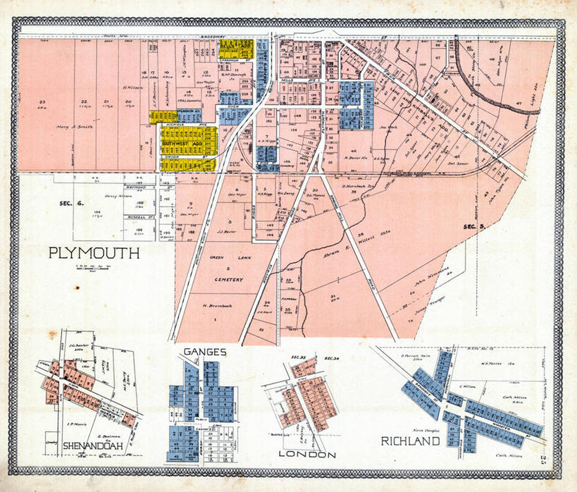 无人,横图,地图,城镇,历史,古董,俄亥俄州,恒河,印度次大陆,彩图,地图学