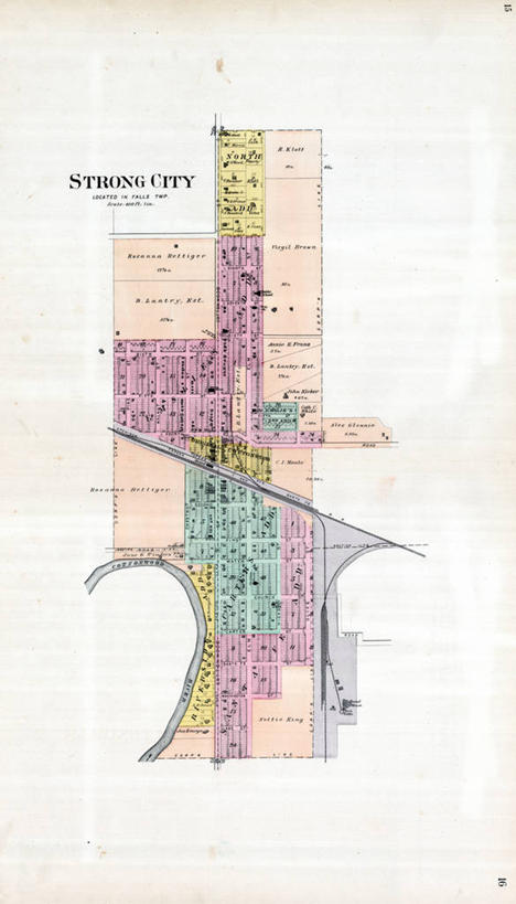 无人,竖图,地图,城镇,历史,力量,古董,堪萨斯,彩图,地图学